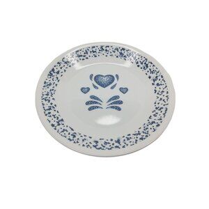 vintage corelle by corning 6.5 " blue hearts replacement dessert plate.